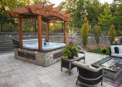  Wooden structure jacuzzi design