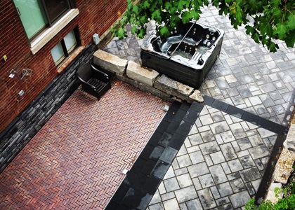 Natural stone with interlock