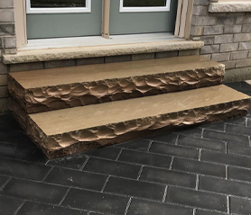 Natural stone steps