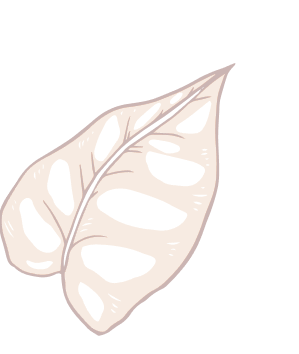 Leaf shape for web design page